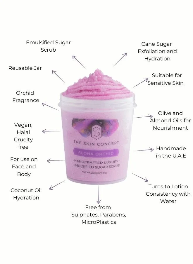 ذا سكين كونسيبت مقشر السكر المستحلب المصنوع يدوياً من ذا سكن كونسبت